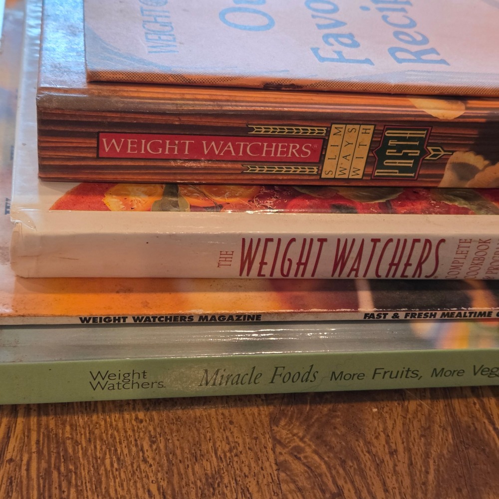Weight Watchers Cookbook Lot 5 Books Slim Ways Pasta Miracle Foods Program Basic
